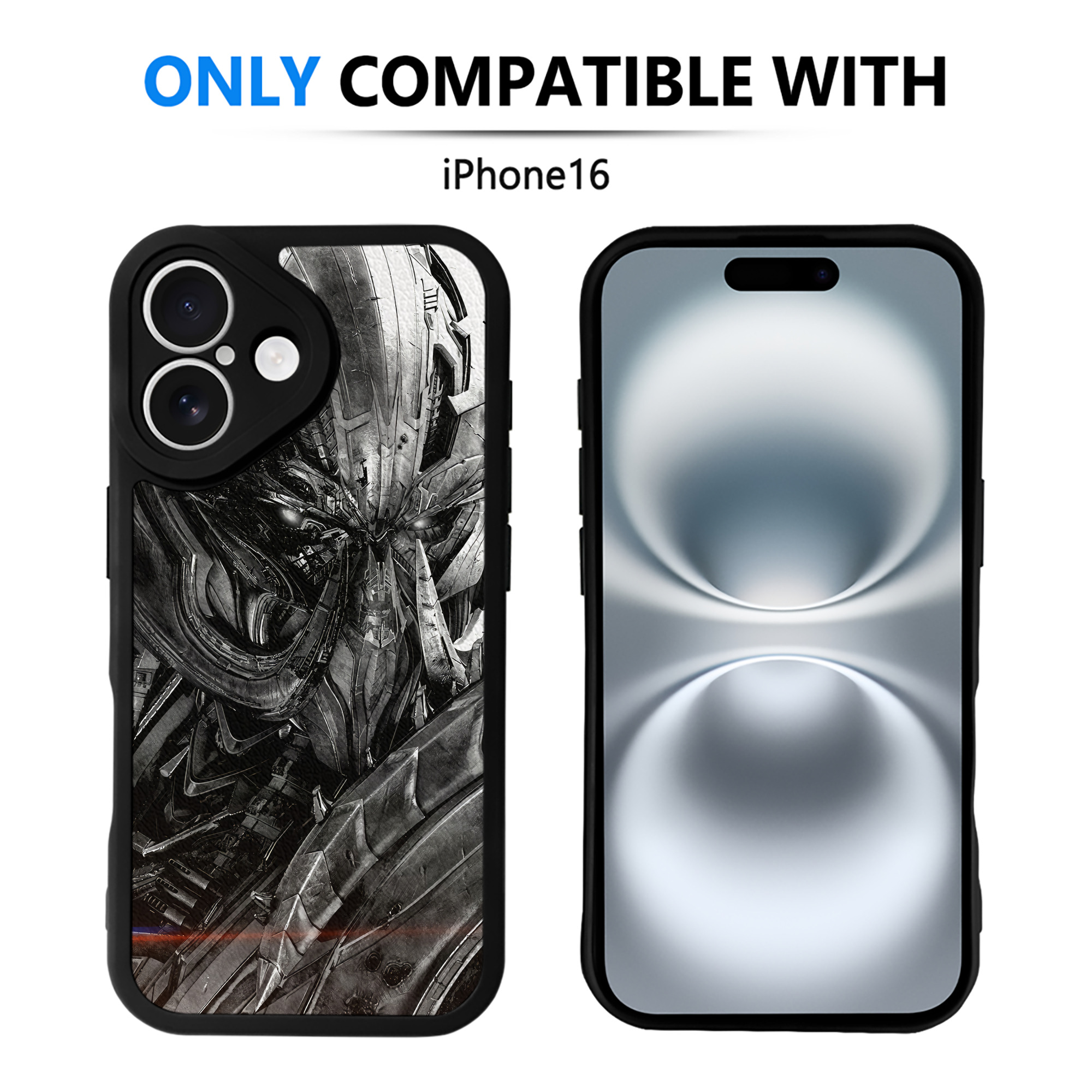 （画像用） Transformers トランスフォーマー 【iPhone 16シリーズ対応】シリコンスマホケース（レザー調） 材質：シリコン